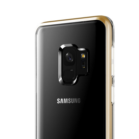 VRS Design Crystal Bumper Samsung Galaxy S9 Case - Goud
