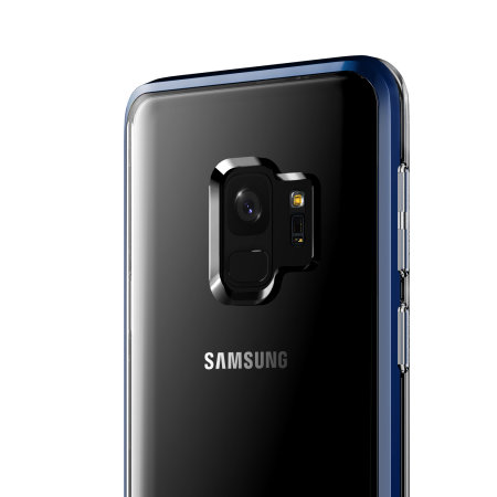 VRS Design Crystal Bumper Samsung Galaxy S9 Case - Diepzee Blauw