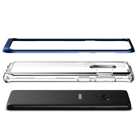 VRS Design Crystal Bumper Samsung Galaxy S9 Case - Deep Sea Blue