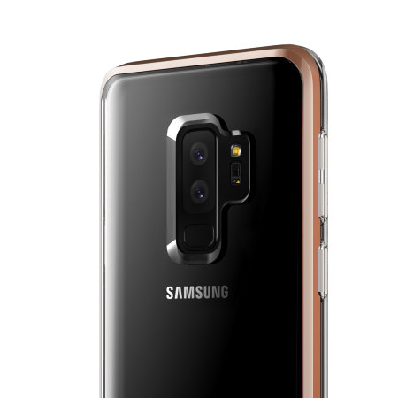 VRS Design Crystal Bumper Samsung Galaxy S9 Plus Case - Blush Gold