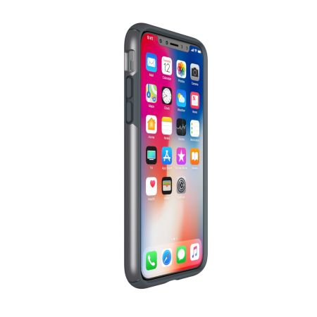 Speck Presidio Metallic iPhone X Tough Case - Stormy Grey
