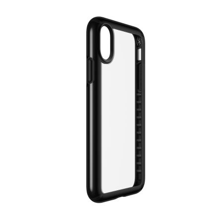 speck presidio show iphone x protective case - clear / black