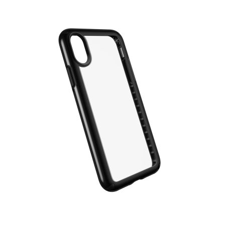 speck presidio show iphone x protective case - clear / black