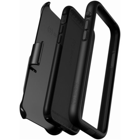 speck presidio ultra iphone x tough case w/ removable bumper - black