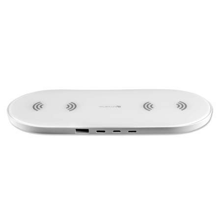 Support de chargement sans fil double 4Smarts VoltBeam Dual – Blanc