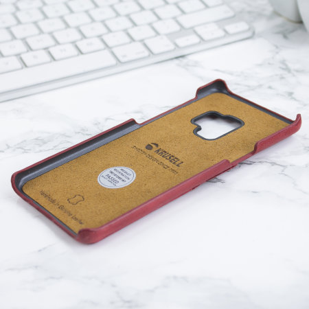 Krusell Sunne 2 Karten Galaxy S9 Folio Geldtasche Hülle - Rot