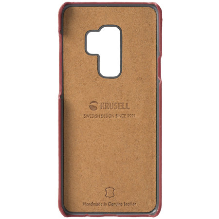 Krusell Sunne 2 Karten Galaxy S9 Plus Folio Geldtasche Hülle - Rot