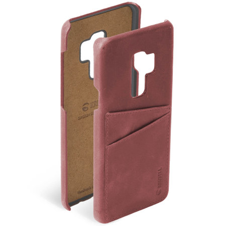 Krusell Sunne 2 Card Samsung Galaxy S9 Plus Leather Case - Red