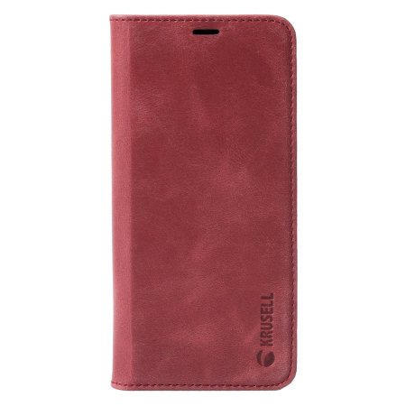 Krusell Sunne 2 Card Samsung Galaxy S9 Folio Wallet Case - Red