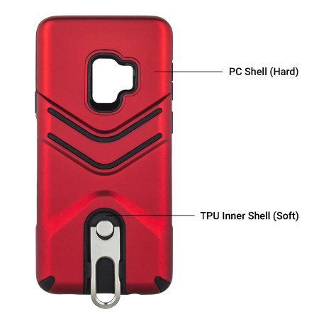 Olixar Vulcan Samsung Galaxy S9 Lanyard Tough Case - Red
