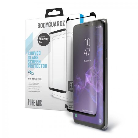 BodyGuardz Pure Arc Glass Samsung Galaxy S9 Screen Protector