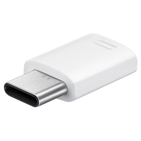 Offizieller Samsung Galaxy S9 Micro USB zu USB-C Adapter - Weiß