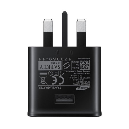 Official Samsung Galaxy S9 Adaptive Fast Charger & USB-C Cable - Black