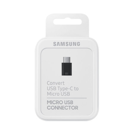 Adaptador oficial Samsung Galaxy S9 Plus Micro USB a USB-C - Negro