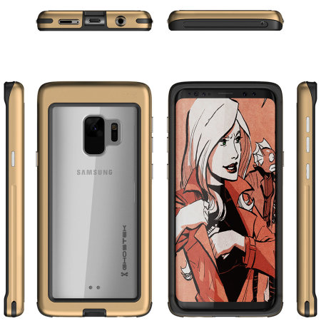 Ghostek Atomic Slim Samsung Galaxy S9 Harthülle - Gold
