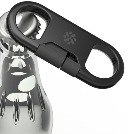 Kanex GoBuddy+ Micro USB Short Cable and Bottle Opener - Black