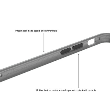 thanotech k11 iphone 8 / 7 aluminium bumper case - silver