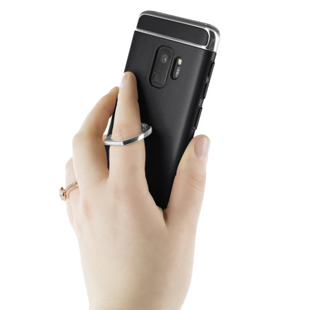 Olixar X-Ring Samsung Galaxy S9 Finger Loop Case - Schwarz