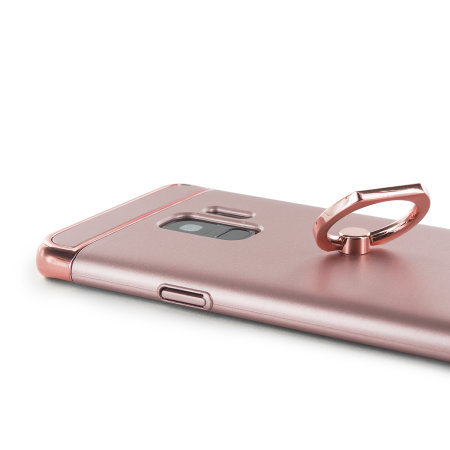 Olixar X-Ring Samsung Galaxy S9 Finger Loop Case - Rose Gold