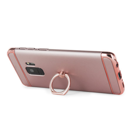 Olixar XRing Samsung Galaxy S9 Finger Loop Case - Rose Gold
