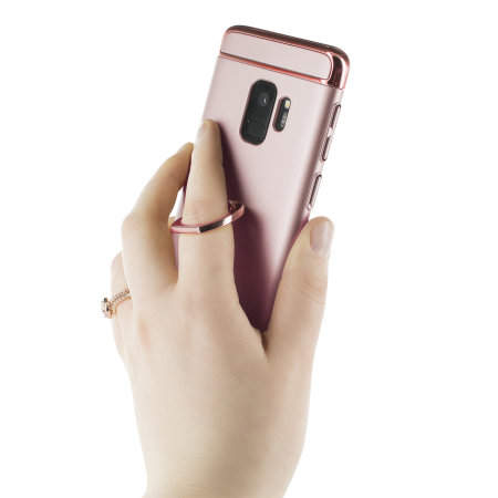 Olixar X-Ring Samsung Galaxy S9 Finger Loop Case - Rose Gold