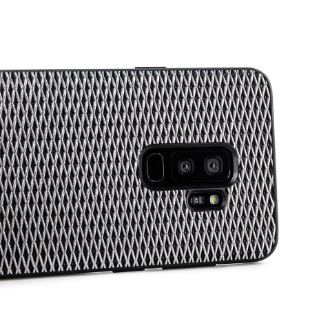 Kajsa Preppie Diamond Pattern Samsung Galaxy S9 Plus Case - Grey