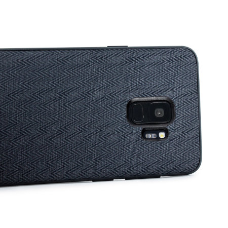 Kajsa Lite Tweed Pattern Samsung Galaxy S9 Case - Dark Grey