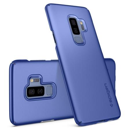 سخان طعام Spigen Thin Fit Samsung Galaxy S9 Plus Case - Coral Blue