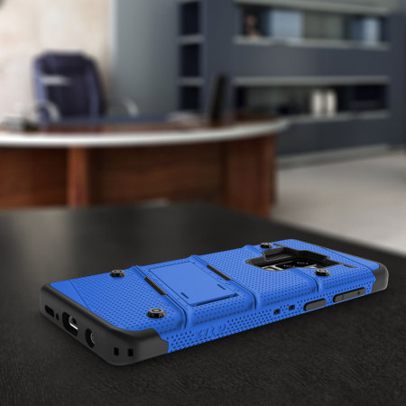 Funda Galaxy S9 Plus Zizo Bolt Series con clip de cinturón - Azul
