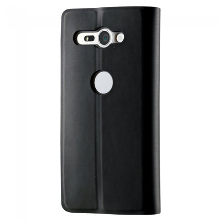 Roxfit Sony Xperia XZ2 Compact Slim Standing Book Case - Black/Silver