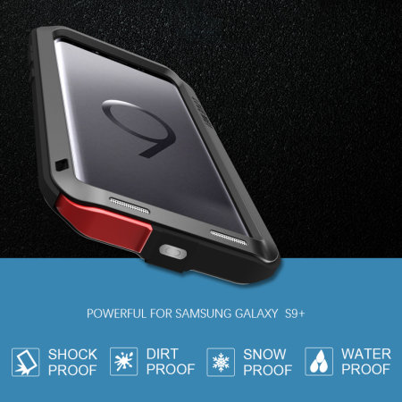 Love Mei Leistungsstarke Samsung Galaxy S9 Plus Schutzhülle - Schwarz