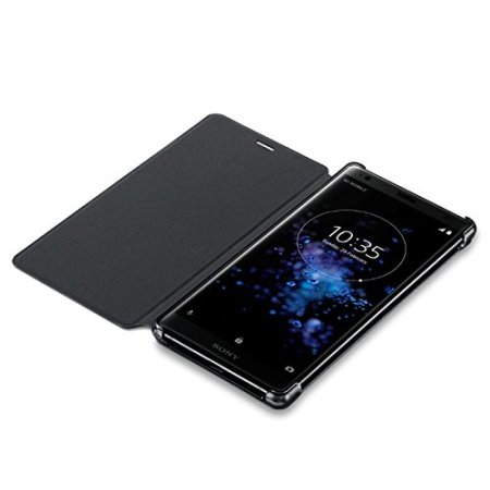 Official Sony Xperia XZ2 SCSH40 Style Cover Stand Case - Black