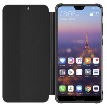 Officiële Huawei P20 Smart View Flip Case - Zwart