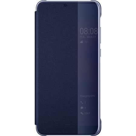 Original Huawei P20 Pro Smart View Flip Case Tasche in blau