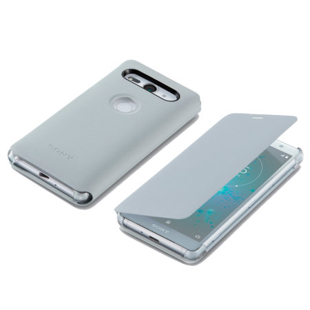 Official Sony Xperia XZ2 Compact Style Cover Stand Fodral - Grå