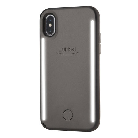 LuMee Duo iPhone X Double-Sided Lighting Case - Black