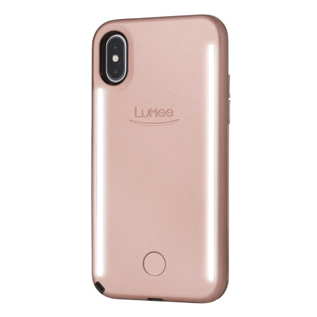 LuMee Duo iPhone X Double-Sided Lighting Case - Rose