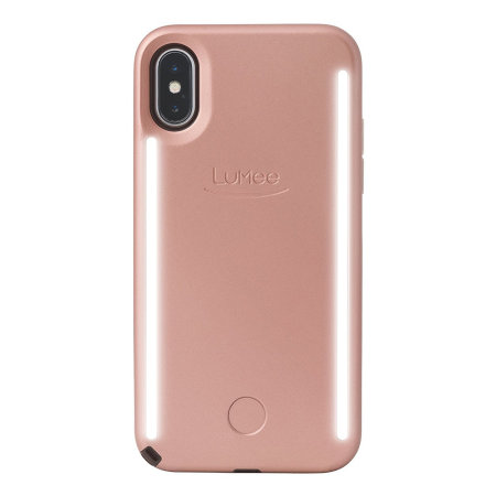 LuMee Duo iPhone X doppelseitige Beleuchtungshülle - Rosa