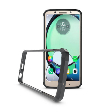 Olixar ExoShield Tough Snap-on Motorola Moto G6 Case- Zwart / helder