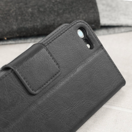 Olixar Leather-Style iPhone 7 Plånboksfodral - Svart