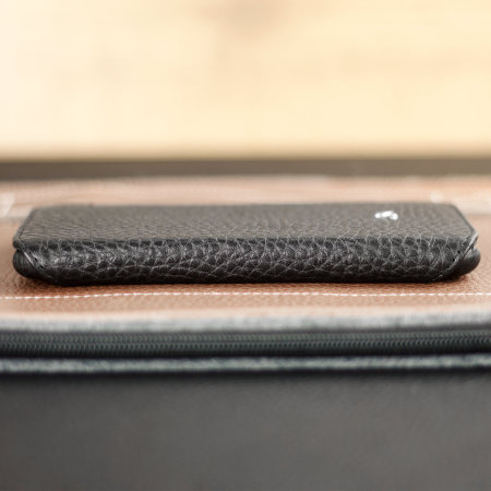 Vaja Agenda MG iPhone 8 Plus Premium Leather Flip Case - Black