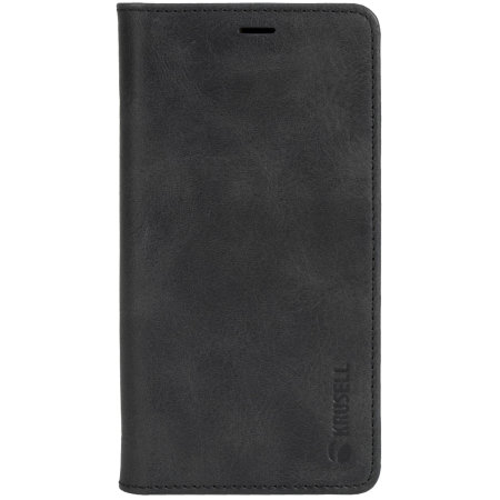 krusell sunne 4 card iphone x folio wallet case - vintage black krusell sunne 4 card iphone x folio wallet case - vintage black