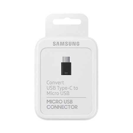 Official Samsung Micro USB To USB-C Adapter - Retail Packed - Black