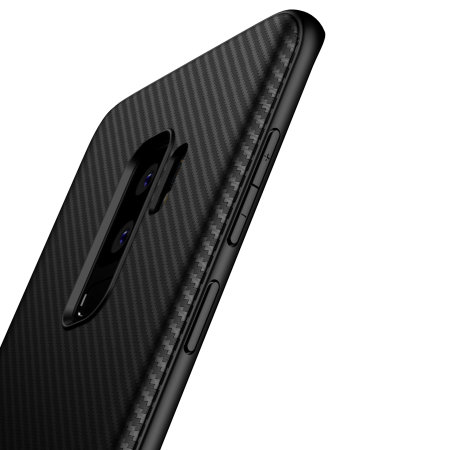 Olixar Carbon Fibre Samsung Galaxy S9 Plus Case - Black