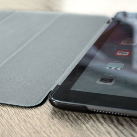 Olixar iPad 9.7 2018 Folding Stand Smart Case - Black / Clear