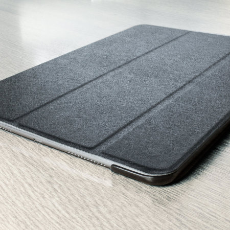Olixar iPad 9.7 2018 Folding Stand Smart Case - Black / Clear