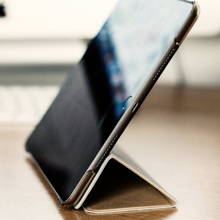 Olixar iPad 9.7 2018 Folding Stand Smart Fodral - Guld / Frostvit