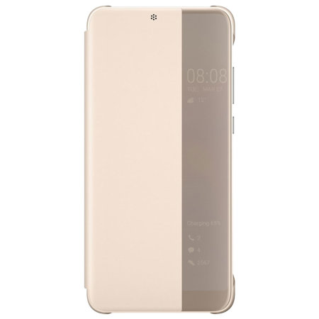 Official Huawei P20 Pro Smart View Flip Case - Nude