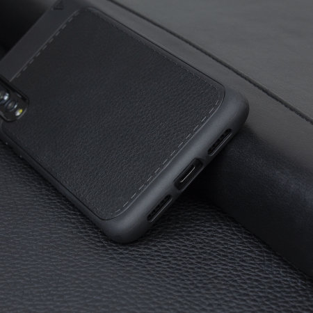 Huawei P20 Pro Leather-Style Thin Skal - Svart