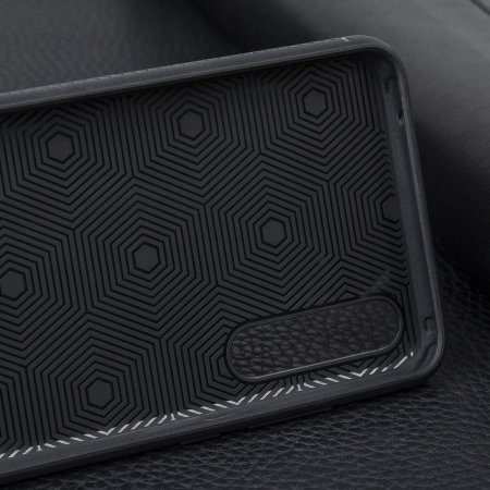 Huawei P20 Pro Leather-Style Thin Skal - Svart